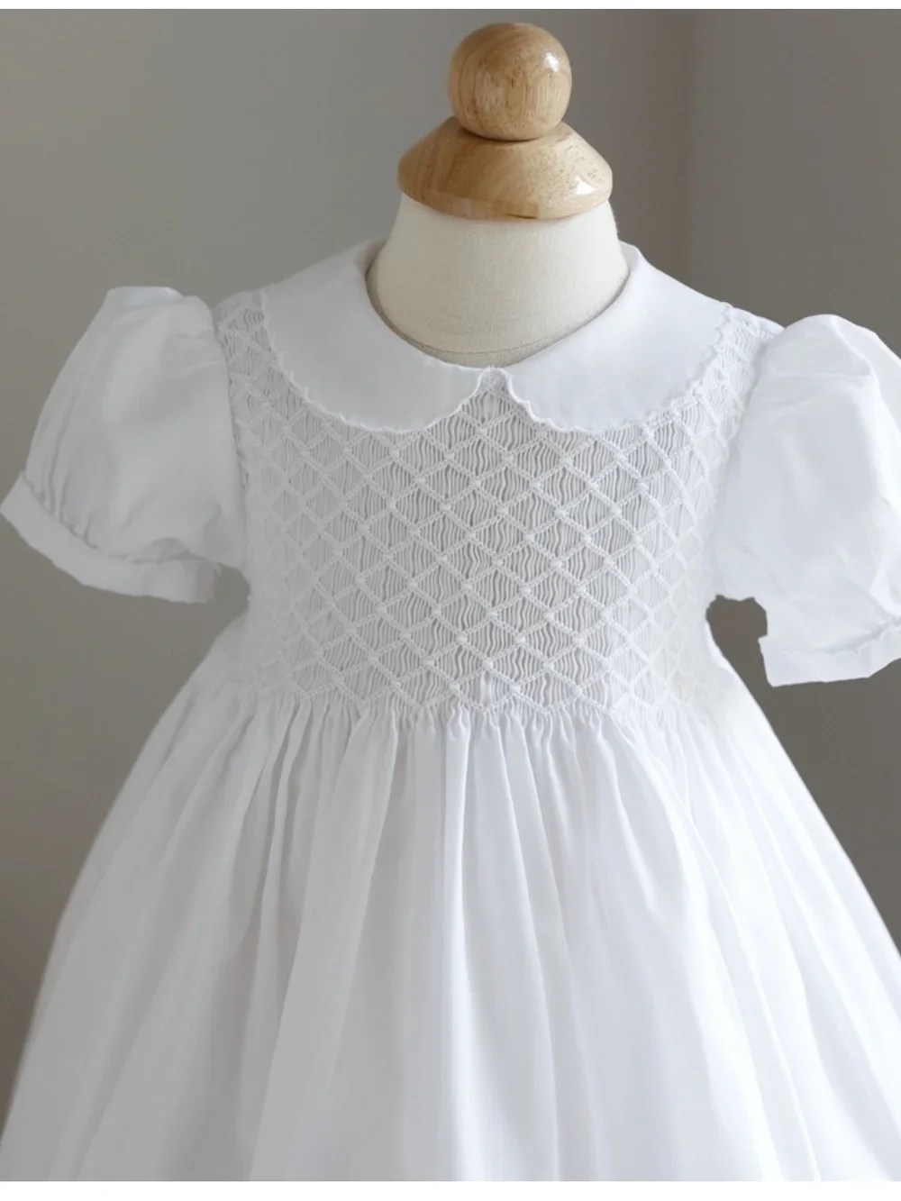 Feltman Brothers Smocked White Dress Flower Girl NWT